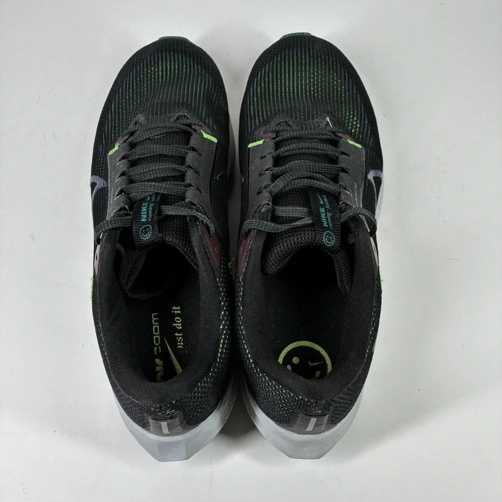 Nike Air Zoom Pegasus 40 Men's US 13 Black Purple Ink Running Shoes DV3853-005